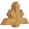 Ekena Millwork Kennewick Rough Sawn Timber Gable Bracket, Western Red Cedar, 36"W x 23"H x 6"D x 6"F, 15/12 Pitch GBW036X23X0606KEN00RWR - alternate 4